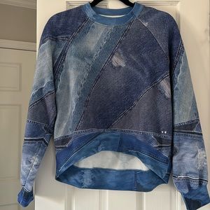 Cynthia rowley Dixie Denim Sweatshirt size xs